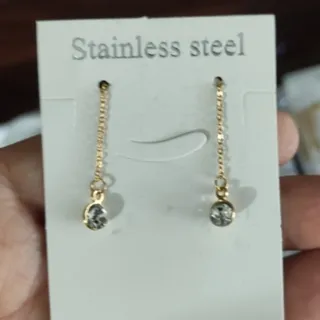 گوشواره نگین زیباکپی طلا