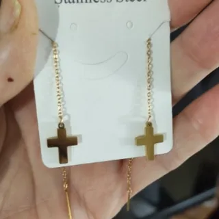 گوشواره استیل کپی طلا