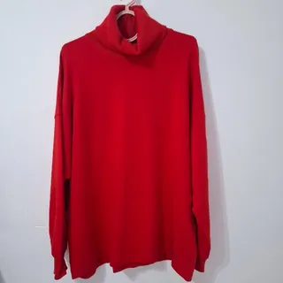 بلوز یقه اسکی قرمز