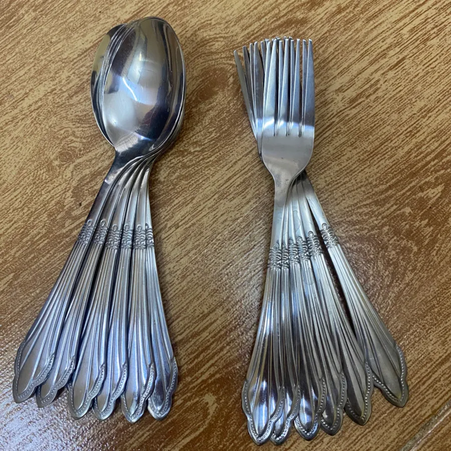 قاشق چنگال استیل قدیمی