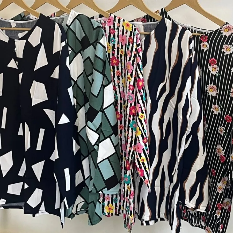 بلوز نخی آستین بلند