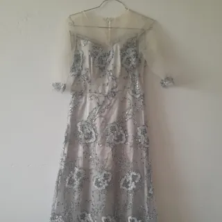 لباس مجلسی نقره ای