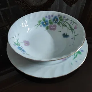 کاسه بشقاب چینی گلدار