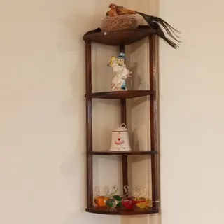 قفسه دکوری فندقی رنگ