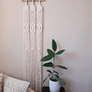 پرده مکرومه مدل پنِلی