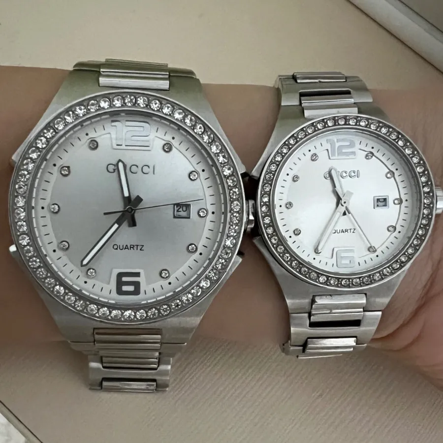 ساعت ست بند استیل نقره‌ای