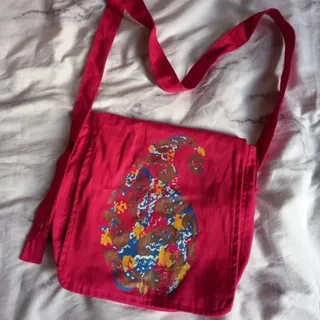 کیف پارچه ای صورتی