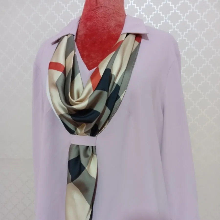 بلوز زنانه یقه کراواتی