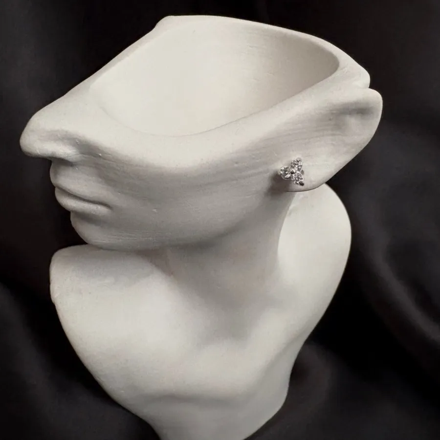 گوشواره میخی نقره 925