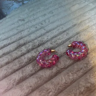 گوشواره دوناتی آبنباتی