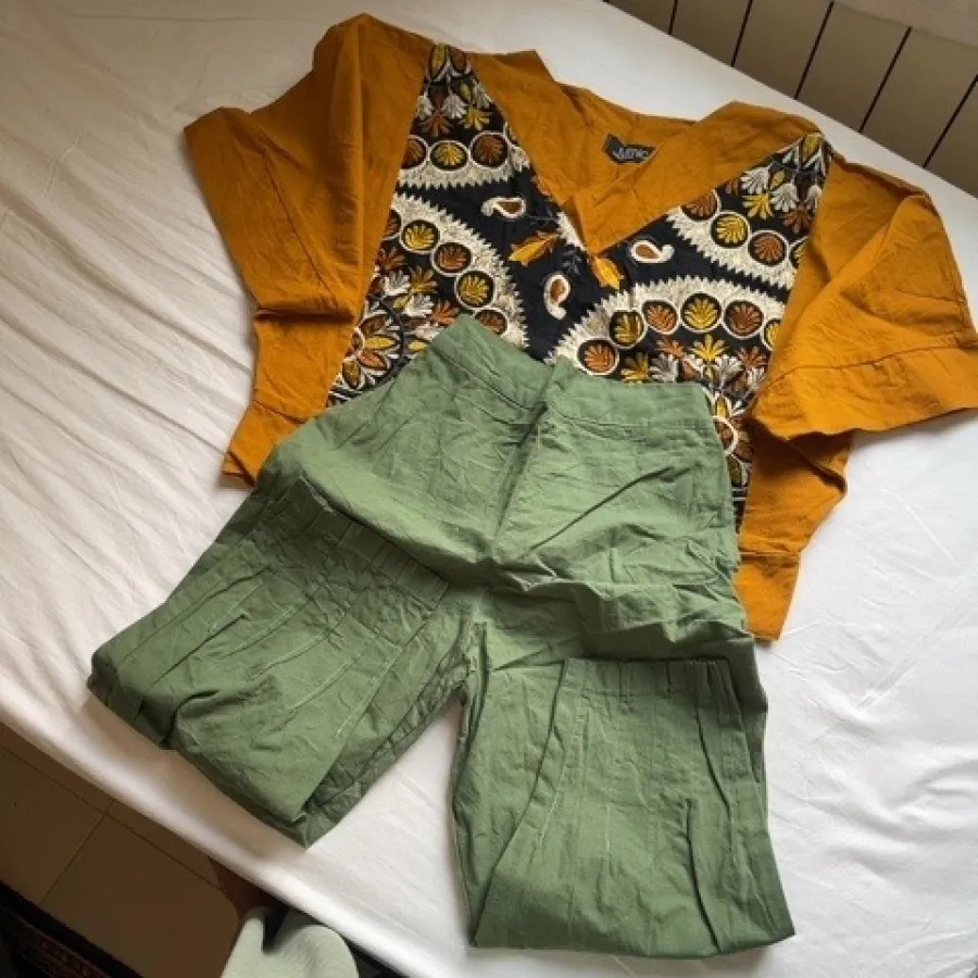 بلوز و شلوار کتان