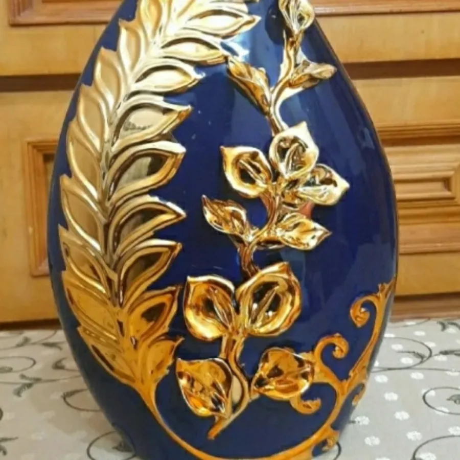 گلدان سرامیکی گل برجسته