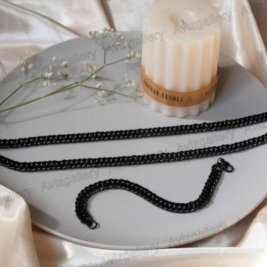 ست دستبند گردنبند مردانه