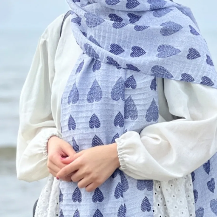 شال طرح قلب