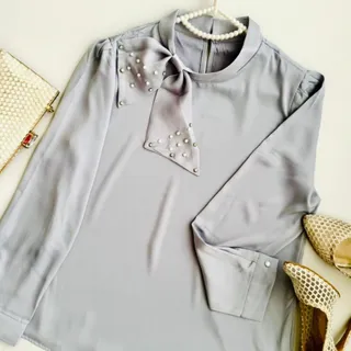 شومیز یقه مرواریدی