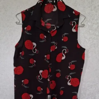 تاپ مشکی گره دار