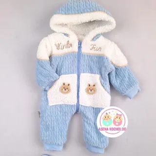 کاپشن سرهمی آبی دوخرس?