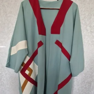 مانتو چندرنگ تکه دوزی