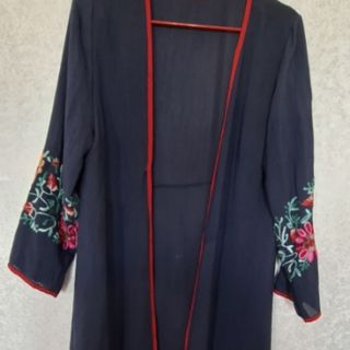 مانتو بلند گلدوزی شده