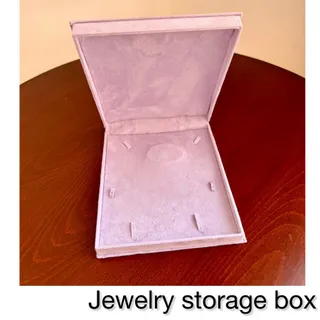 جعبه جواهر مخمل یاسی