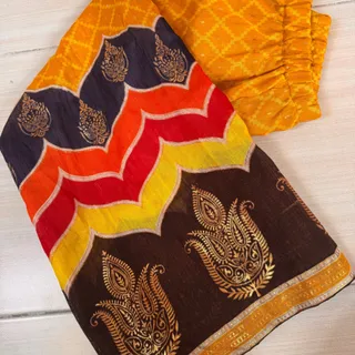 دامن پارچه طرح هندی