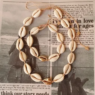 گردنبند و دستبند صدف