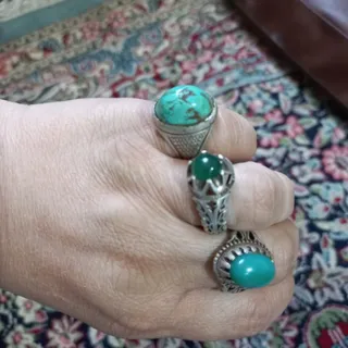 انگشترعقیق سبزسلیمانی