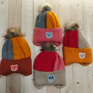 کلاه بافت تو خز بچگانه