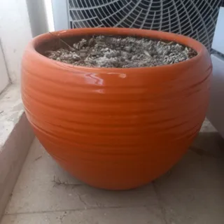 گلدان بزرگ نارنجی