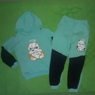 هودی شلوار پسرانه آبی