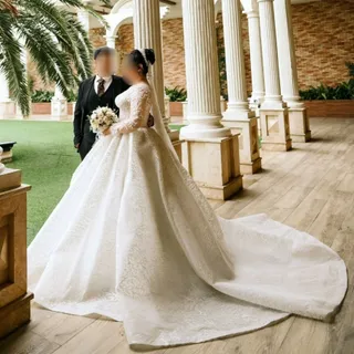 لباس عروس‌ پرنسسی عربی