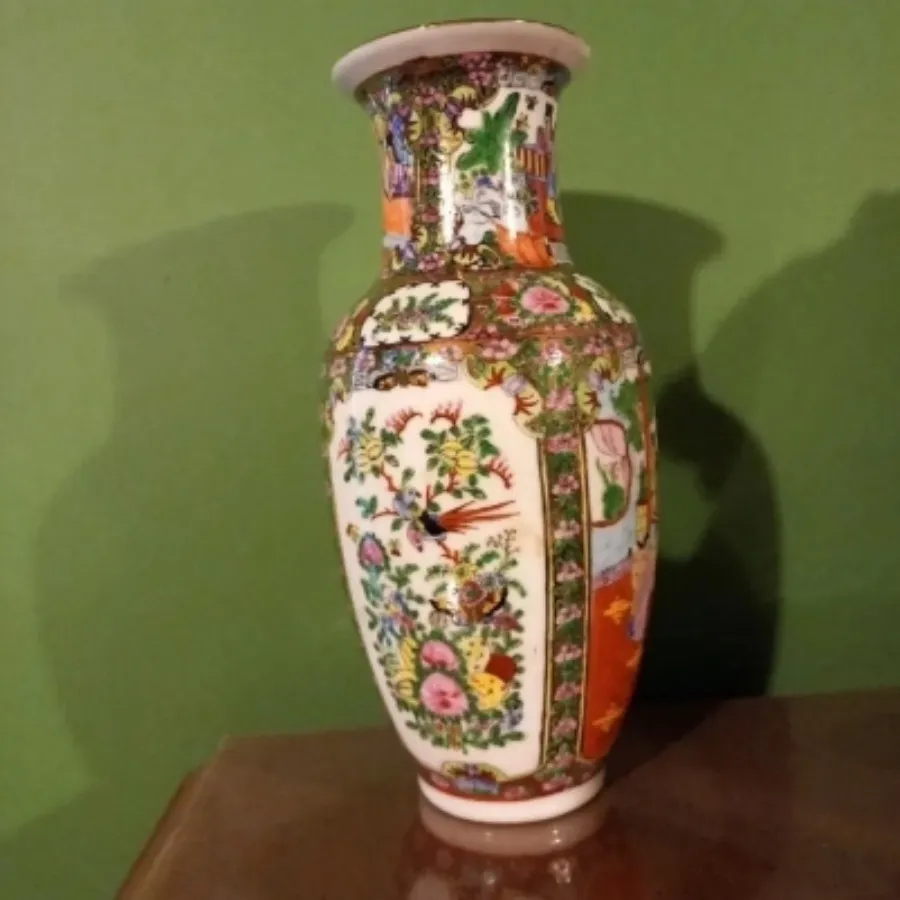 گلدان چینی مرغی قدیمی