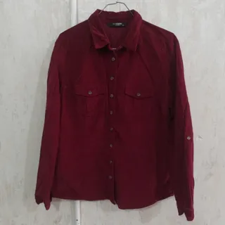 شومیز مخمل کبریتی lcw