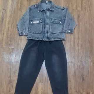 کراپ کت جین باشلوارمام