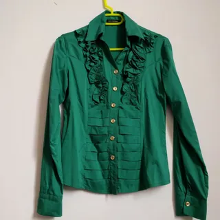 شومیز سبز مجلسی