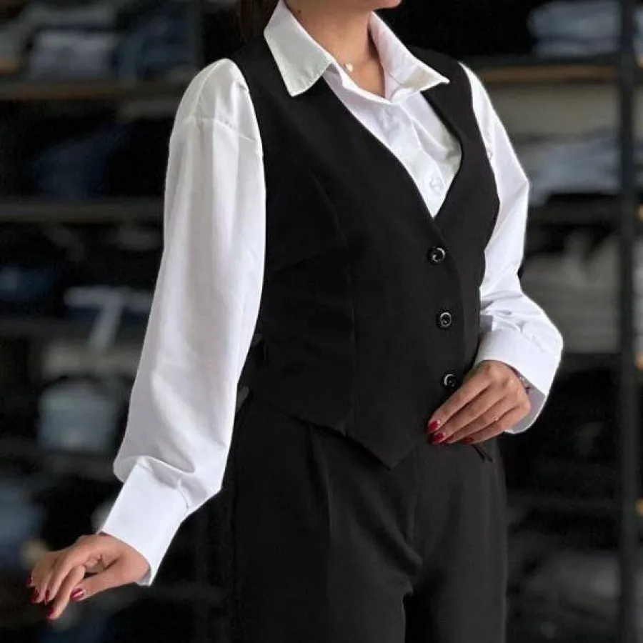 ست جلیقه و شومیز نو