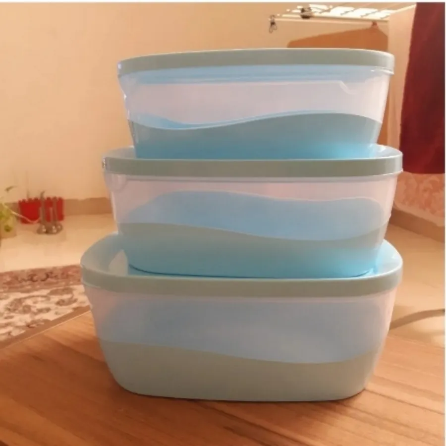 ظرف سه تکه درب دار