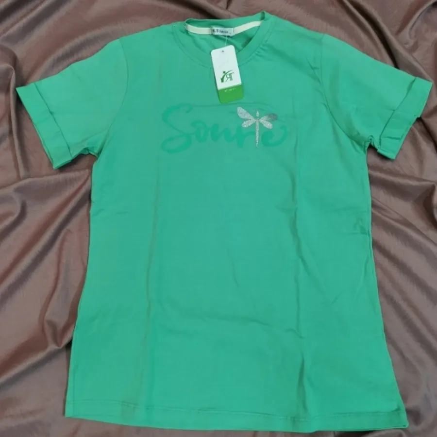 تیشرت سبزآبی پری