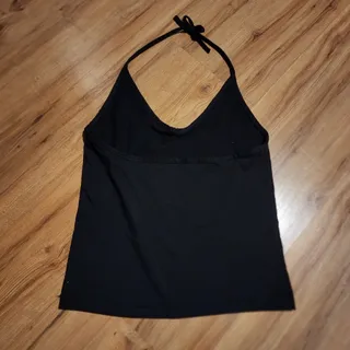 تاپ گره ای گردنی مشکی