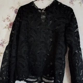 شومیز گیپور مشکی