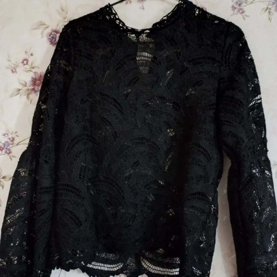 شومیز گیپور مشکی