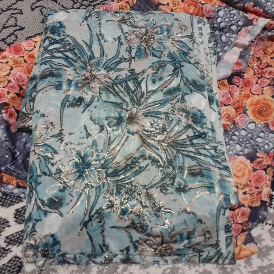 پارچه چادری آبی