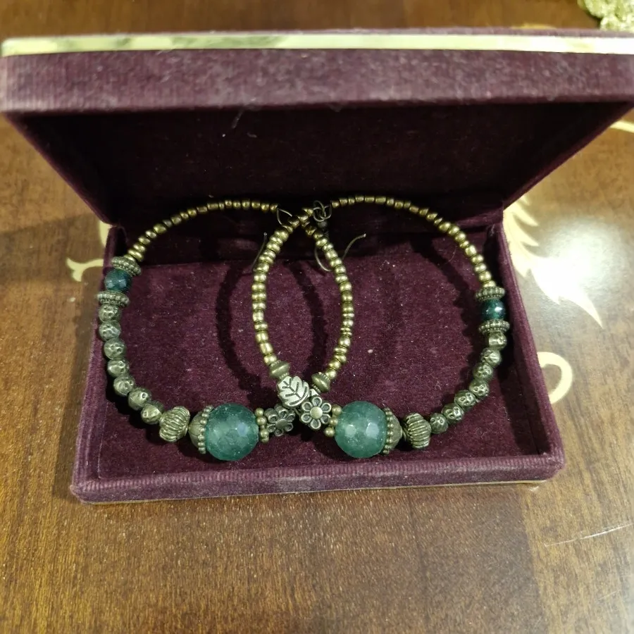 گوشواره برنجی دستکوب