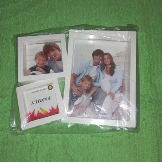 قاب عکس رومیزی سفید 3تایی