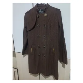 پالتو جناقی قهوه ای شیک