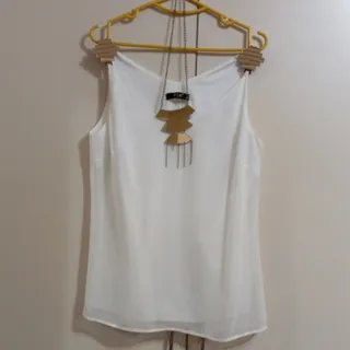 تاپ سفید حریر