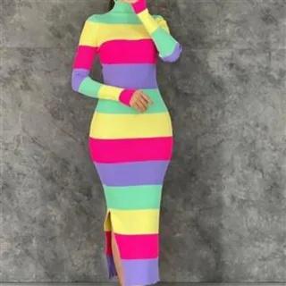 بافت راه راه رنگی