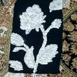 پولک دوزی روی تور و پارچه