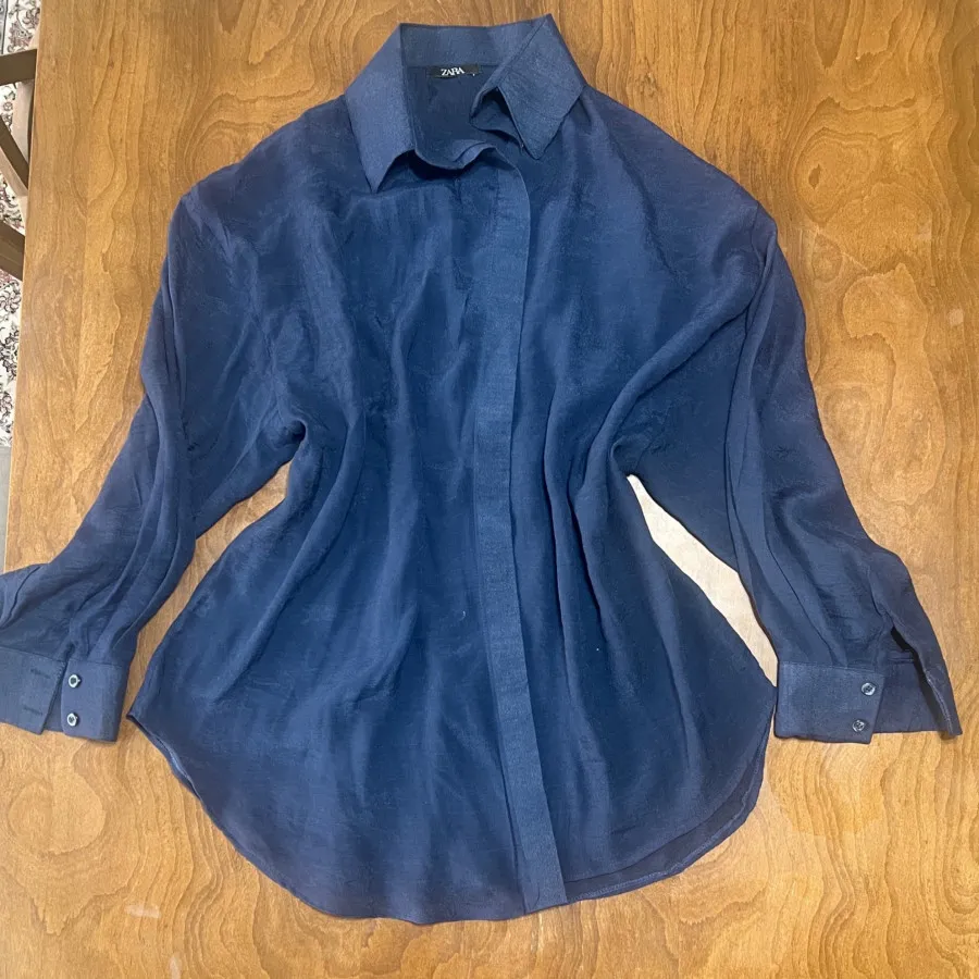 شومیز سورمه ای