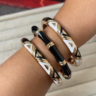 دستبند میناکاری زیکزاکی